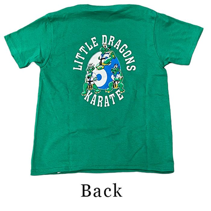 Little Dragon Green Shirt Back