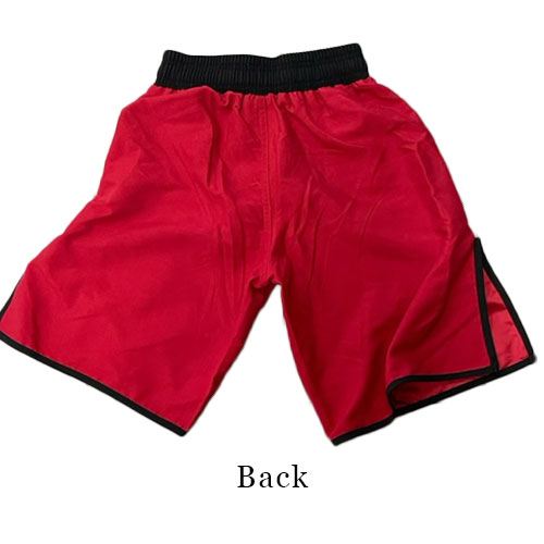 MMA Red Shorts Back